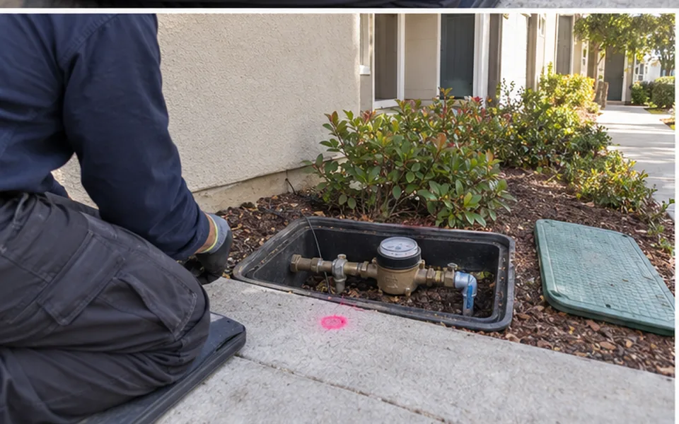 Leak Detection in Milpitas, CA — non-invasive acoustic and thermal leak pinpointing mark before opening