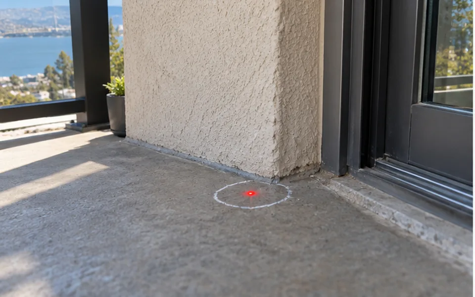 Condo, HOA and Apartment Leak Detection in Newark — non-invasive acoustic and thermal leak pinpointing mark before opening